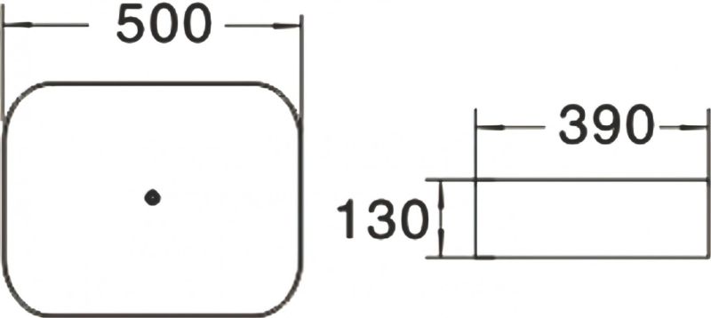 Раковина накладная SantiLine SL-1051MG 50см серый матовый Раковина накладная SantiLine SL-1051MG 50см серый матовый