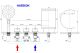 Смеситель на борт ванны Royal Bath Hardon хром RB611