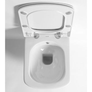 Подвесной унитаз с функцией биде Creavit Elegant EG321-00CB00E-0000 безободковый белый