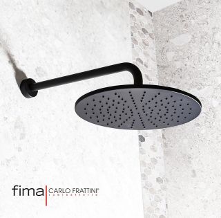 Верхний душ Carlo Frattini Wellness F2224/2NS 30 см чёрный матовый