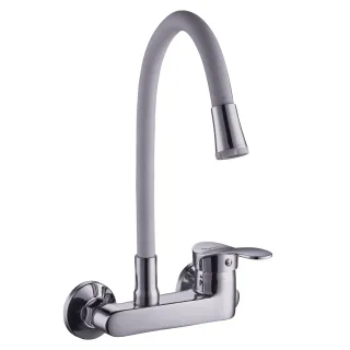 Смеситель для кухни PLStart PD46001-8 хром/белый