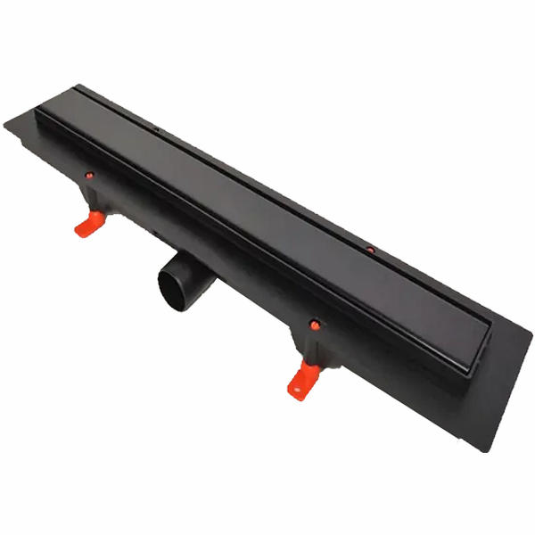 Душевой лоток Veconi Klasik Black 550 V550KB с Черной матовой решеткой под плитку