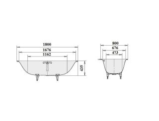 Стальная ванна Kaldewei Cayono Duo 180х80 с покрытием easy-clean Стальная ванна Kaldewei Cayono Duo 180х80 с покрытием easy-clean