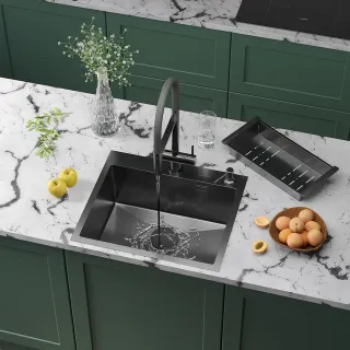 Кухонная мойка Roxenbath Simple 55 560220-55B графит