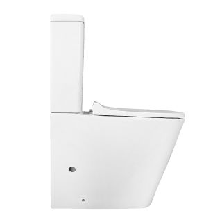 Унитаз-компакт Azario Quadro AZ-2175 UQ1 безободковый торнадо белый