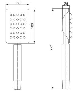 Душевая лейка Paini Aversa AVCR155 хром