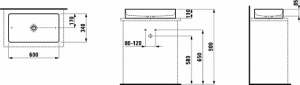Раковина Laufen LIVING 8.1143.4.000.112.1 60х34