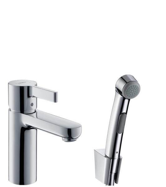 Смеситель Hansgrohe Metris S 31160000 для раковины с гигиеническим душем