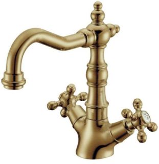 Смеситель для раковины Boheme высокий с ручками Provance бронза