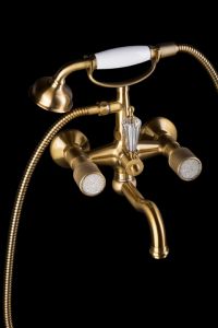 Смеситель для ванны Boheme Royal Crystal бронза 313-Royal/CRST