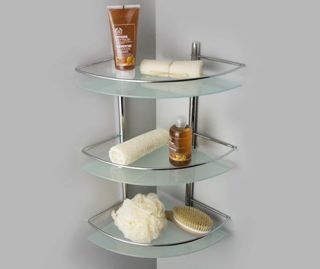 Wasserkraft K-3133 Полка стеклянная тройная угловая