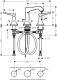 Смеситель Hansgrohe Metropol 31330000 для раковины с д/к