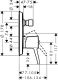 Смеситель Hansgrohe Metropol 31345000 для душа встраиваемый Смеситель Hansgrohe Metropol 31345000 для душа встраиваемый
