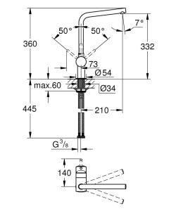 Смеситель для кухни Grohe Minta 31375000 хром