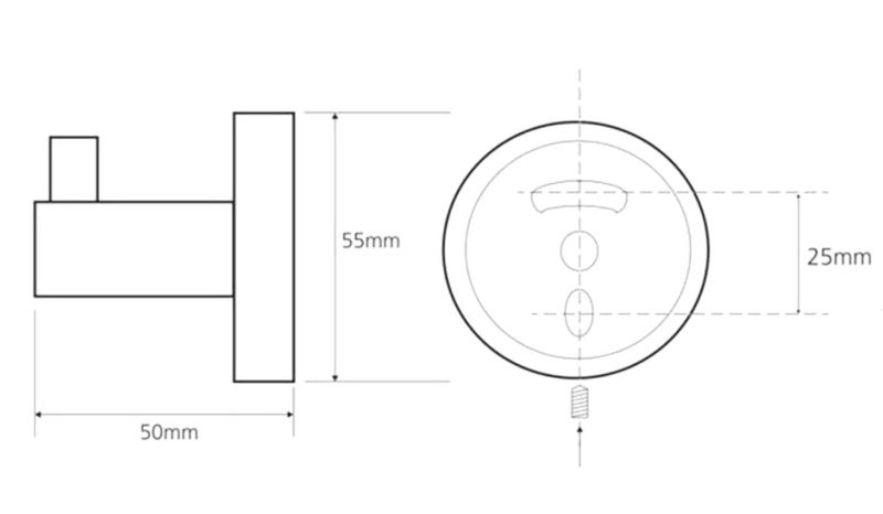 Крючок Sapho X-Round хром XR205