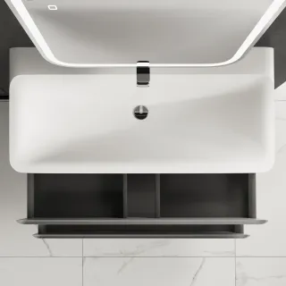 Раковина мебельная AQUAme Solo 08.100/W/RL 100 см белый