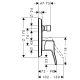 Смеситель Hansgrohe Metris Classic 31485000 для душа встраиваемый Смеситель Hansgrohe Metris Classic 31485000 для душа встраиваемый