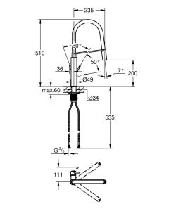Смеситель для кухни Grohe Concetto 31491000 хром