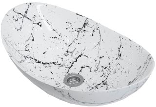 Раковина-чаша Stella Polar Орион 58см белый мрамор SP-00001054 Раковина-чаша Stella Polar Орион 58см белый мрамор SP-00001054