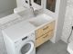 Раковина над стиральной машиной Madera Kamilla правая 130см белый 4627173210584