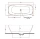 Ванна из искусственного камня Gruppo Treesse Brio 170x72 V297BL белая