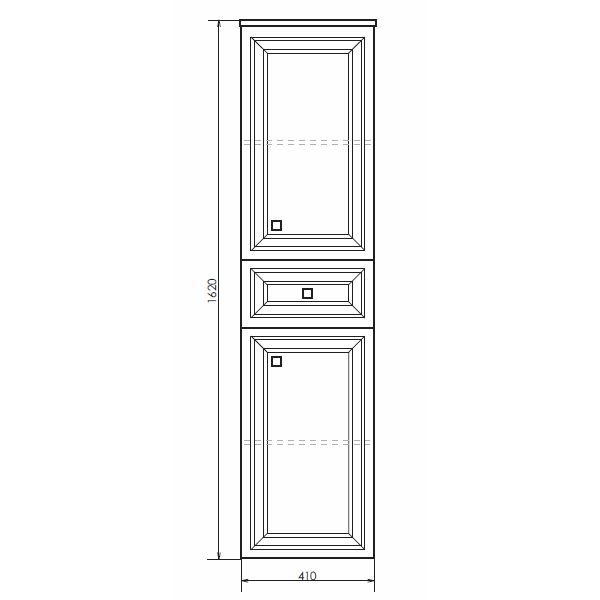 Comforty Шкаф-колонна "Феррара-40" белый
