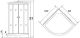 Душевая кабина Niagara NG-4312-08R 120x80см серебро/матовое