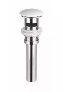 Донный клапан для раковины Ceramica Nova CN2000x с переливом белый Донный клапан для раковины Ceramica Nova CN2000x с переливом белый