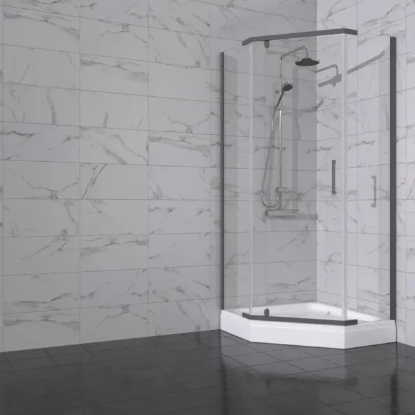 Душевой уголок Triton Дека -Графит Щ0000073925 90x90 см профиль графит стекло прозрачное