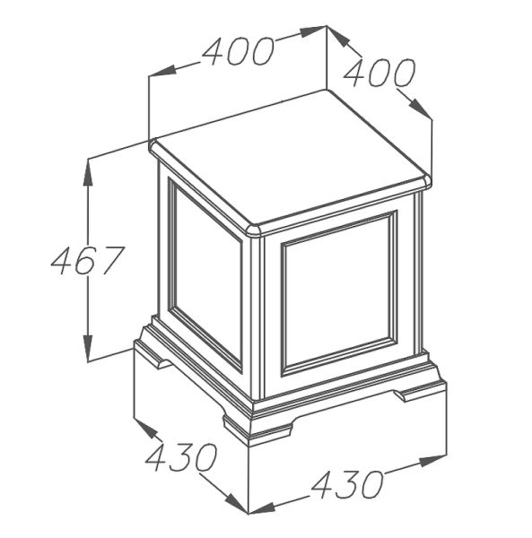 Тумба Opadiris Риспекто 40 00-00005721 Слоновая кость