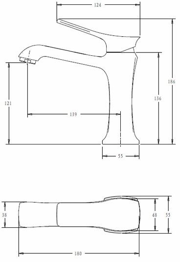 Смеситель для раковины Comforty хром FC066A-CCT