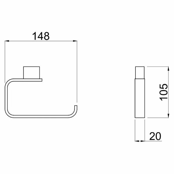 Держатель туалетной бумаги Allen Brau Infinity 6.21007-31 Черный матовый Держатель туалетной бумаги Allen Brau Infinity 6.21007-31 Черный матовый