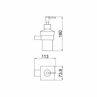 Дозатор для жидкого мыла Allen Brau Infinity 6.21006-00 Хром Дозатор для жидкого мыла Allen Brau Infinity 6.21006-00 Хром