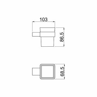 Стакан для зубных щеток Allen Brau Infinity 6.21002-00 Хром Стакан для зубных щеток Allen Brau Infinity 6.21002-00 Хром