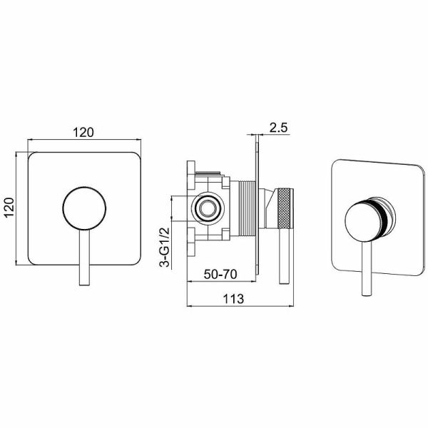 Смеситель для душа Allen Brau Priority 5.31012-BN Никель брашированный
