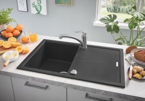 Мойка кухонная Grohe 31639AP0 K400 черный гранит