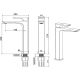 Смеситель для раковины Allen Brau Infinity 5.21002-31 Черный матовый