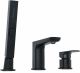 Смеситель на борт ванны Allen Brau Infinity 5.21008-31 Черный матовый