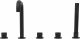 Смеситель на борт ванны Allen Brau Priority 5.31007-31 Черный матовый