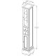 Шкаф-колонна Opadiris Риспекто 30 R 00-00005831 Слоновая кость