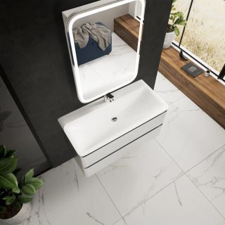 Тумба под раковину AQUAme S4 AQM900410WH 100 см белый