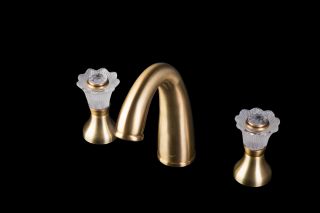 Смеситель для раковины Boheme Camelia золото 317-Camelia