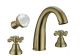 Смеситель для раковины Boheme на 3 отверствия, SW MEDICI Presente_Комплект бронза