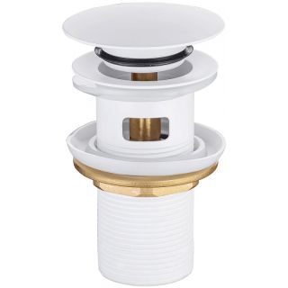 Донный клапан Allen Brau Priority 5.31023-21 click-clack Белый матовый Донный клапан Allen Brau Priority 5.31023-21 click-clack Белый матовый