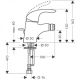 Смеситель Hansgrohe Focus E 31720000 для биде с д/к