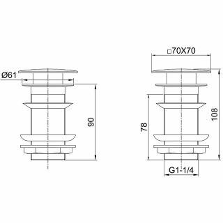 Донный клапан Allen Brau Infinity 5.21025-31 Черный матовый Донный клапан Allen Brau Infinity 5.21025-31 Черный матовый