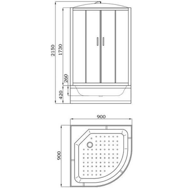 Душевая кабина Parly Classic EC921