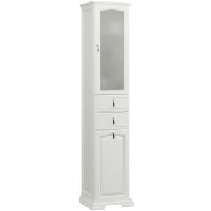 Шкаф-колонна Opadiris Риспекто 40 R 00-00005839 с бельевой корзиной Белый матовый