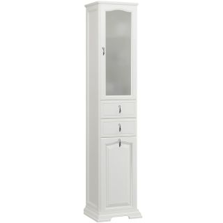 Шкаф-колонна Opadiris Риспекто 40 R 00-00005839 с бельевой корзиной Белый матовый Шкаф-колонна Opadiris Риспекто 40 R 00-00005839 с бельевой корзиной Белый матовый