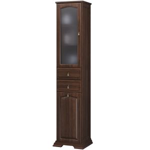 Шкаф-колонна Opadiris Риспекто 40 L 00-00005840 с бельевой корзиной Орех антикварный